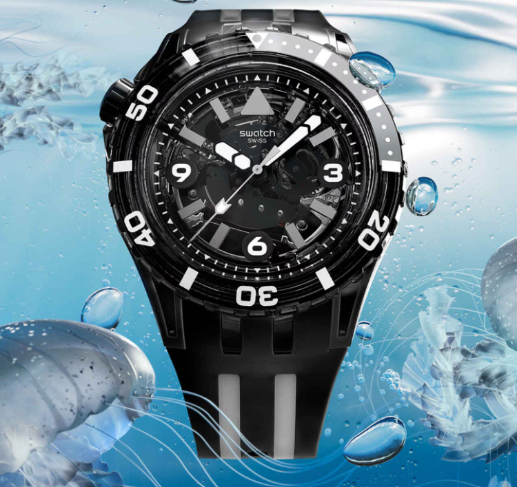 SWATCH BLACK SEA NETTLE