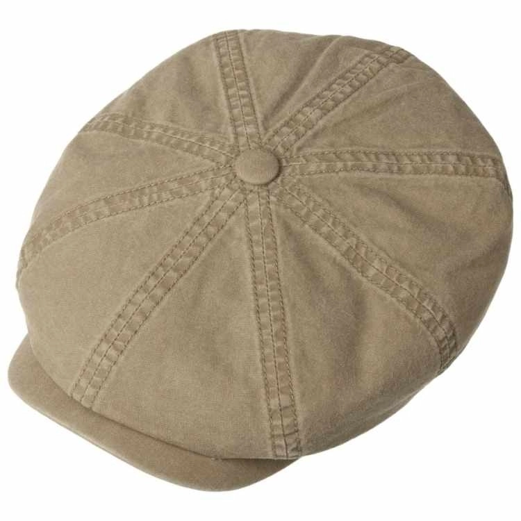 STETSON HATTERAS BERRETTO IN COTONE OLIVA