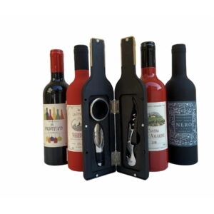 LAMART set accessori vino in bottiglia grande con accessori sommelier