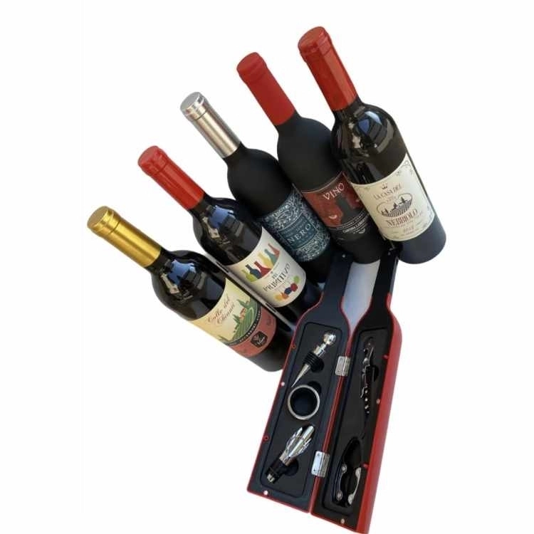 LAMART set accessori vino in bottiglia grande con accessori sommelier - LAMART