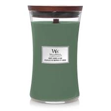 Woodwick hourglass Mint Leaves & Oak