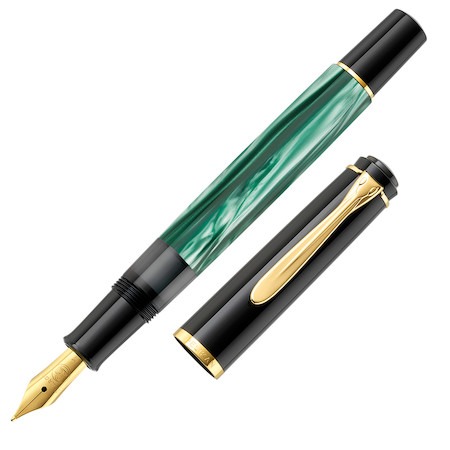 PELIKAN M200 MARBLED GREEN - STRUMENTI SCRITTURA STILOGRAFICHE