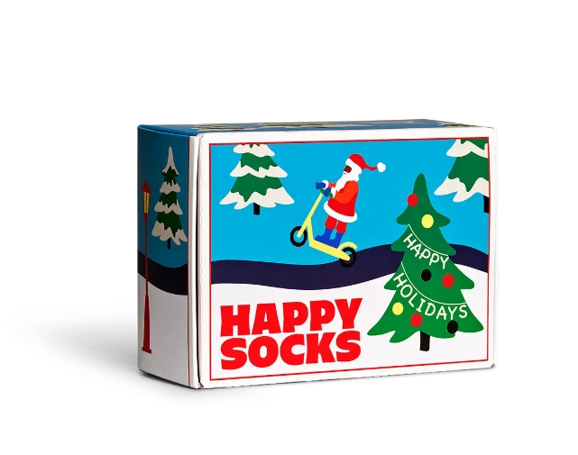 HAPPY SOCK 2-Pack Happy Holidays Socks Gift Set