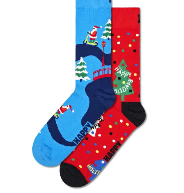 HAPPY SOCK 2-Pack Happy Holidays Socks Gift Set - Happy Socks