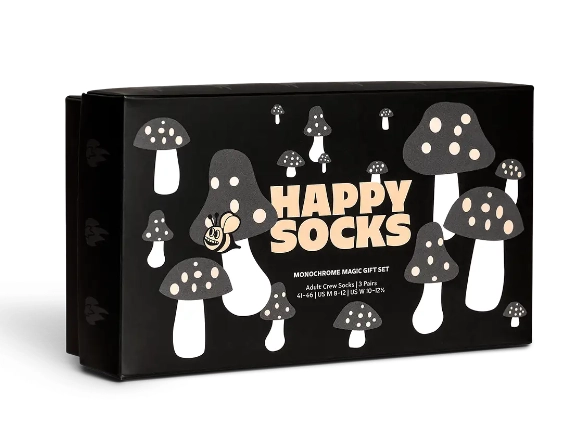 HAPPY SOCKS 3-Pack Monochrome Magic Socks Gift Set - Happy Socks