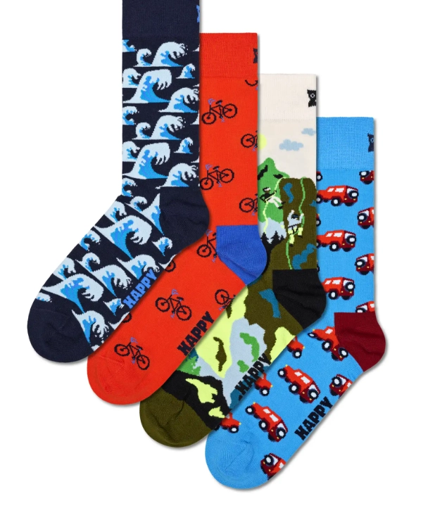 HAPPY SOCKS 4-Pack Out And About Socks Gift Set - Happy Socks