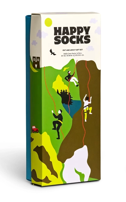 HAPPY SOCKS 4-Pack Out And About Socks Gift Set - Happy Socks