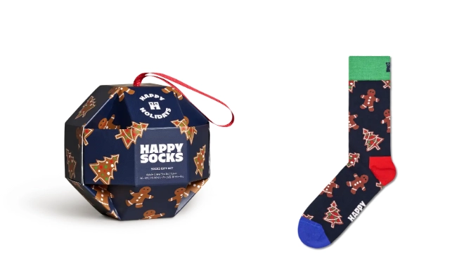 HAPPY SOCKS 1-Pack Gingerbread Cookies Socks Gift Set