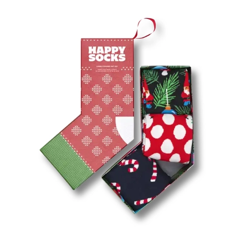 HAPPY SOCKS 3-Pack X-Mas Stocking Socks Gift Set - Happy Socks