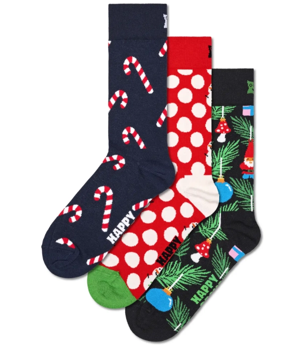 HAPPY SOCKS 3-Pack X-Mas Stocking Socks Gift Set - Happy Socks