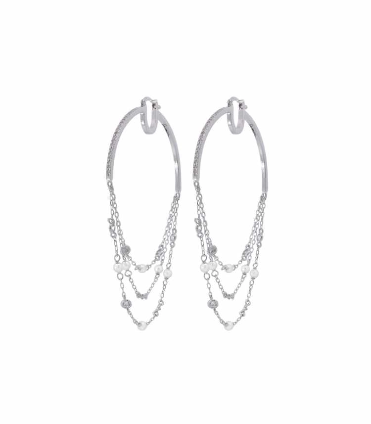RUE DES MILLE ORECCHINI BIG HOOPS TRE FILI - GALACTICA ICE