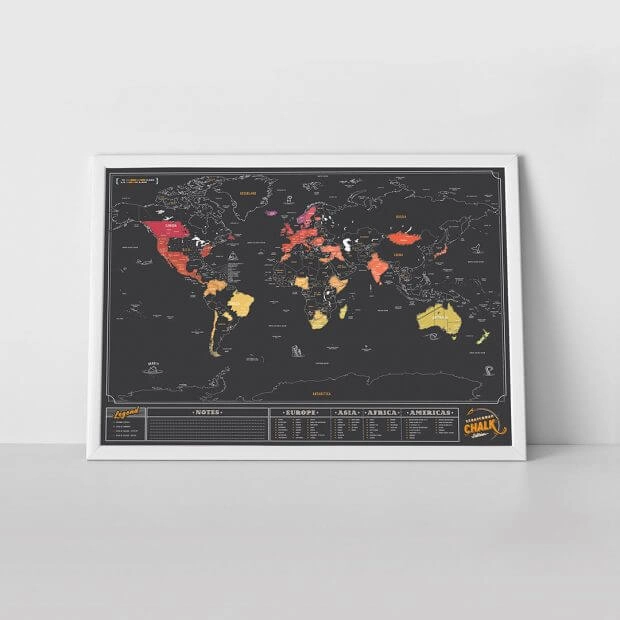 La mappa del mondo da grattare è il regalo perfetto per i viaggiatori