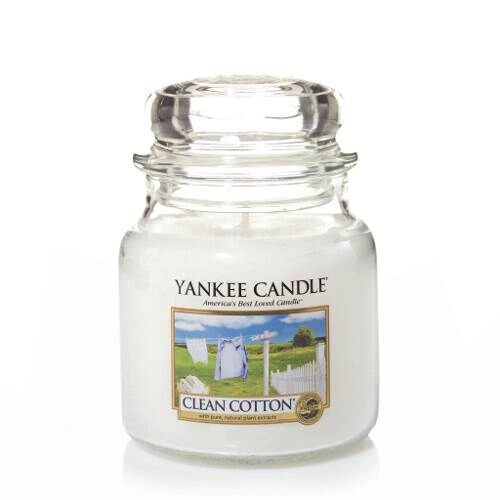 yankee candle Candela in giara piccola Clean Cotton
