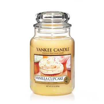 yankee candle Candela in giara grande Vanilla Cupcake
