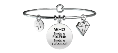 BRACCIALE KIDULT WHO FINDS A FRIEND FINDS A TREASURE
