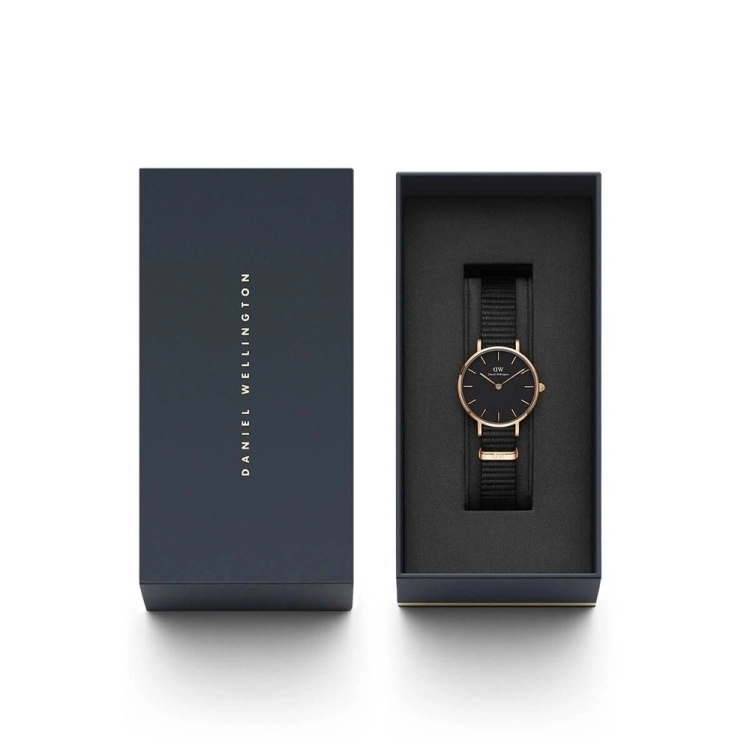 DANIEL WELLINGTON OROLOGIO CLASSIC PETITE 28MM CORNWALL BLACK - Daniel Wellington