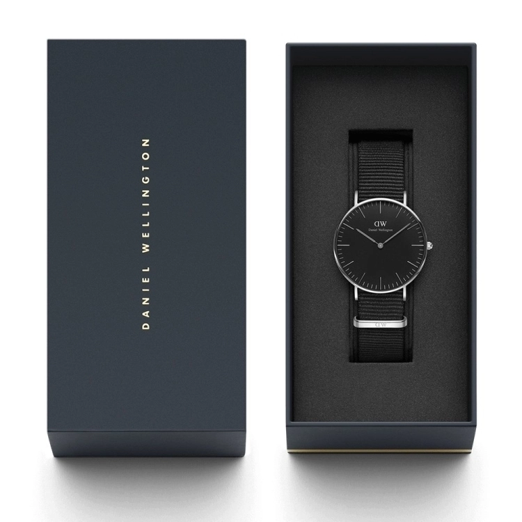 DANIEL WELLINGTON OROLOGIO CLASSIC BLACK 36MM CORNWALL - Daniel Wellington