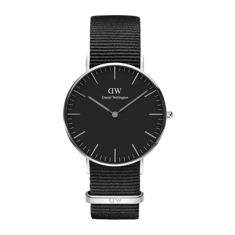 DANIEL WELLINGTON OROLOGIO CLASSIC BLACK 36MM CORNWALL