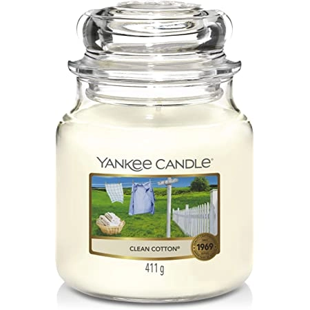 yankee candle CANDELA IN GIARA MEDIA Clean Cotton - Yankee Candle