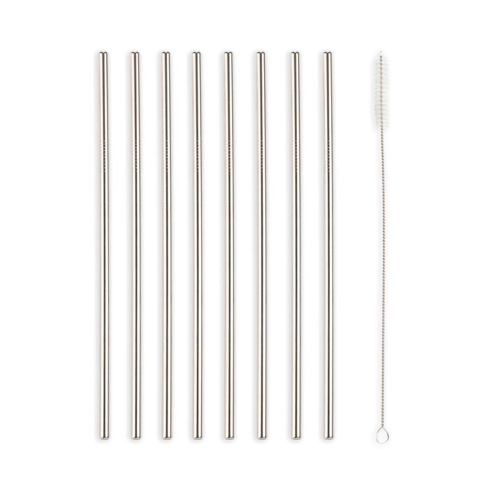 KIKKERLAND STAINLESS STEEL STRAWS - Kikkerland