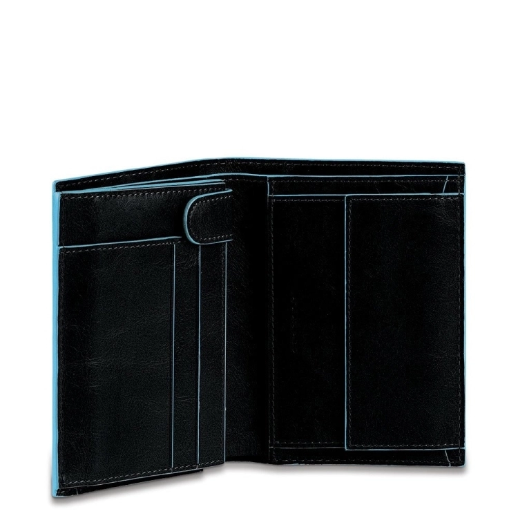 PIQUADRO Portafoglio uomo verticale con porta monete Blue Square PU1740B2