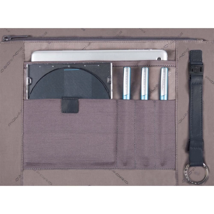 PIQUADRO Cartella a due manici porta computer e porta iPad® con porta bottiglia o porta ombrello - Piquadro