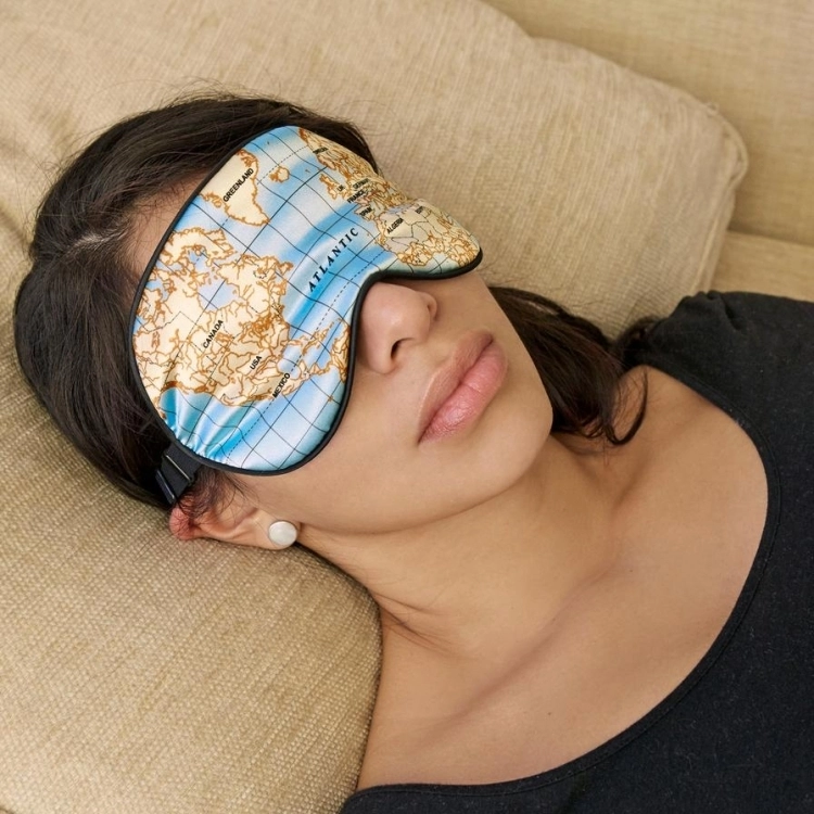 KIKKERLAND MAPS ULTRA SOFT SLEEP MASK - Kikkerland