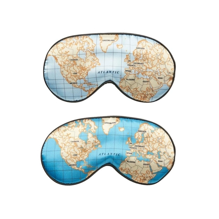 KIKKERLAND MAPS ULTRA SOFT SLEEP MASK - Kikkerland