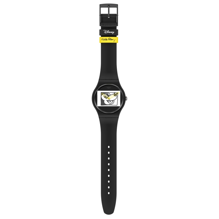 swatch MICKEY BLANC SUR NOIR