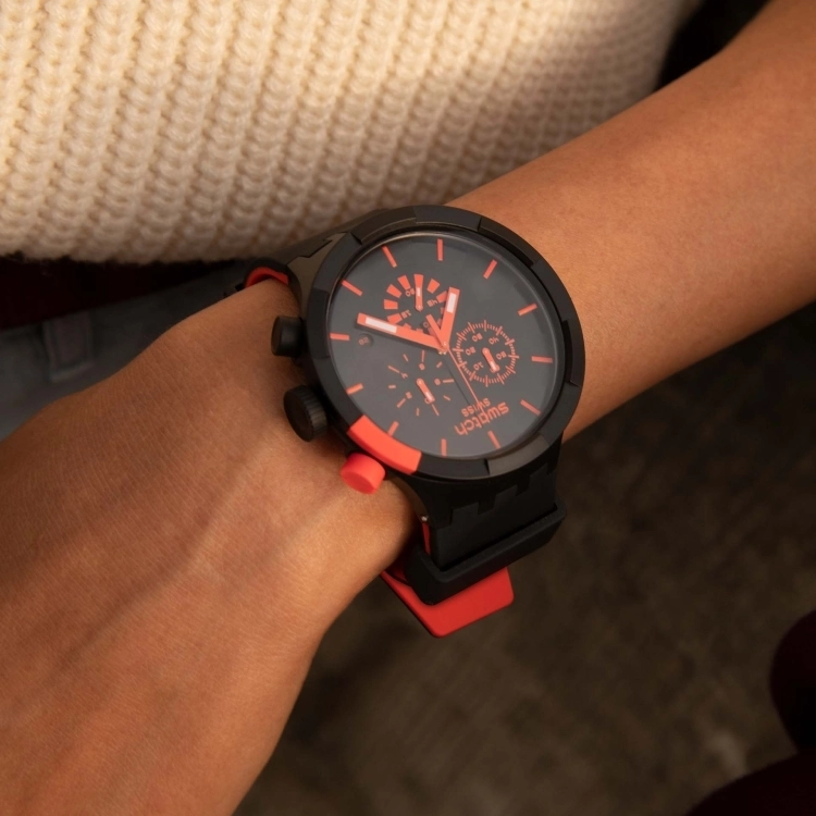 swatch CHECKPOINT RED