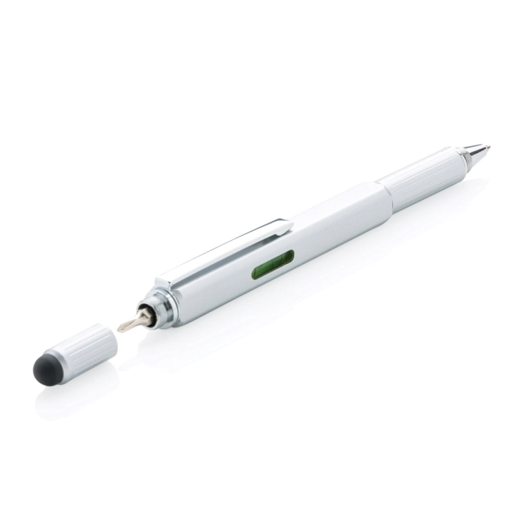PENNA MULTI ATTREZZO 5 IN 1 IN ALLUMINIO - 