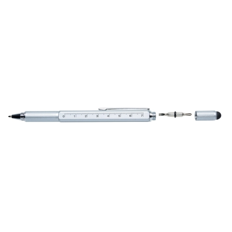 PENNA MULTI ATTREZZO 5 IN 1 IN ALLUMINIO - 