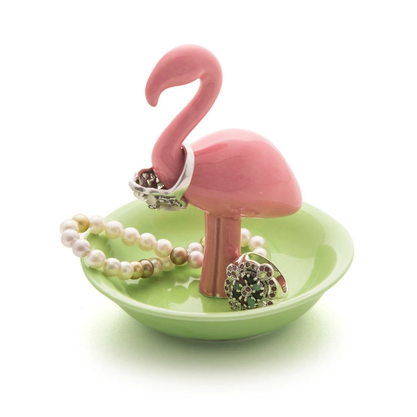 BALVI Porta anelli Flamingo porcellana
