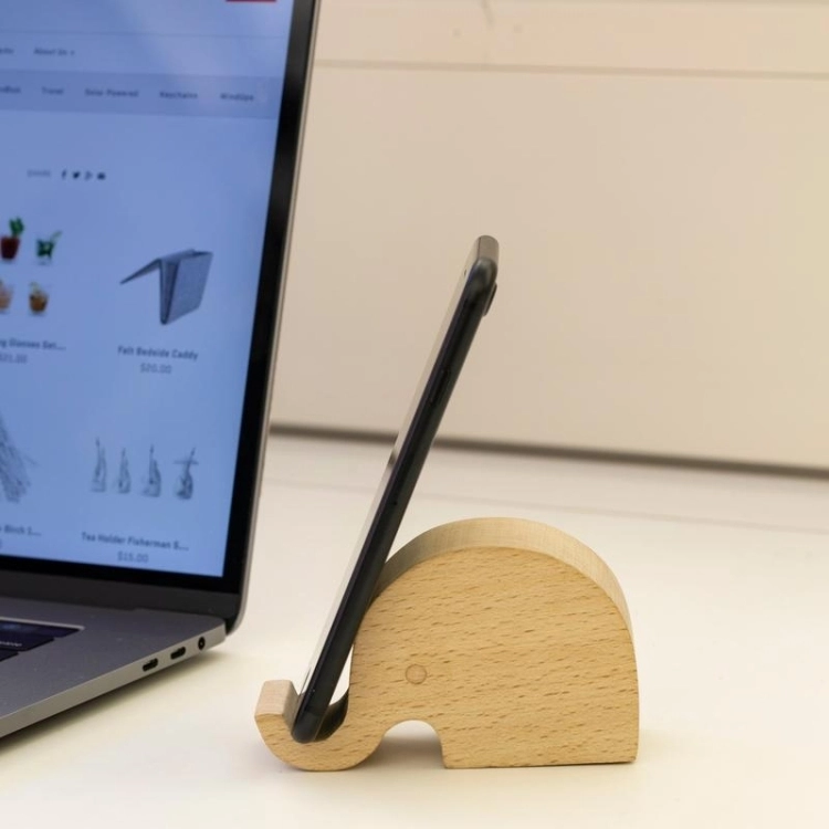 KIKKERLAND SUPPORTO PER TELEFONO IN LEGNO DI FAGGIO