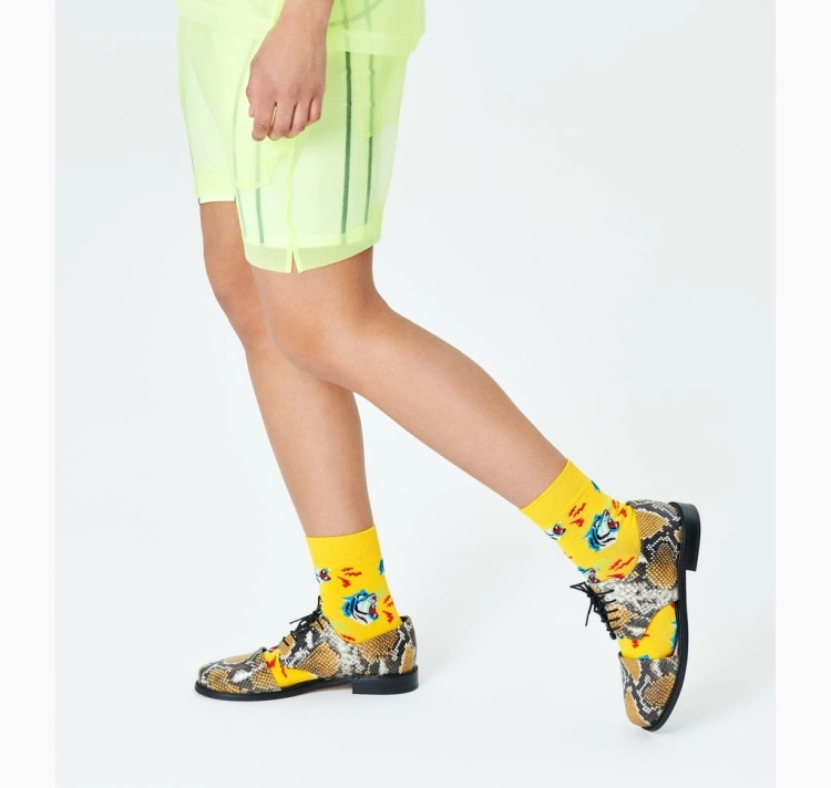 happy socks  Tiger Half Crew Sock