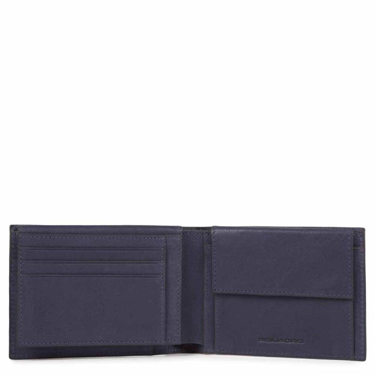 PIQUADRO Portafoglio uomo con porta documenti, portamonete Black Square PU1392B3R - Piquadro