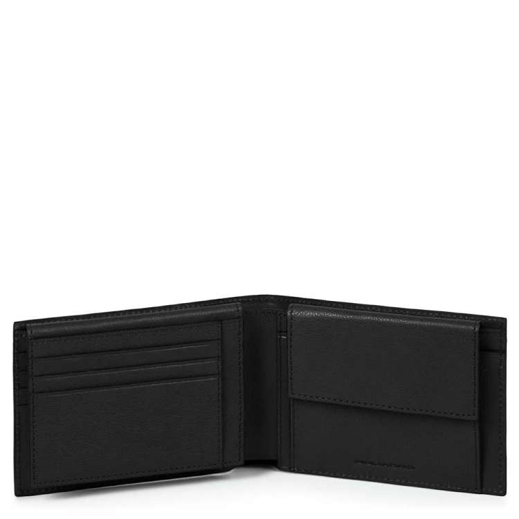 PIQUADRO Portafoglio uomo con porta documenti, portamonete Black Square PU1392B3R - Piquadro