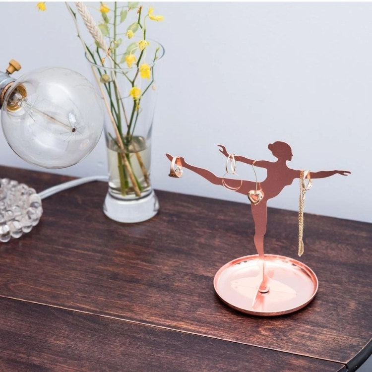 KIKKERLAND JEWELRY STAND + BALLERINA COPPER