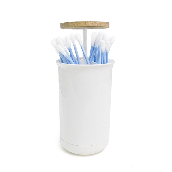 BALVI Dispenser cotton fioc Push & Up bianco