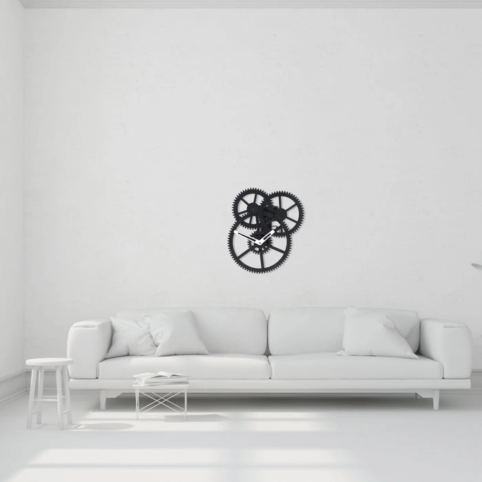 KIKKERLAND TRIPLE GEAR WALL CLOCK