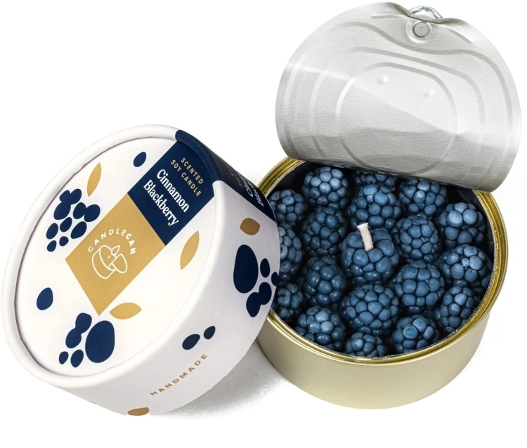 CANDLE HAND CANDELA CINNAMON BLACKBERRY