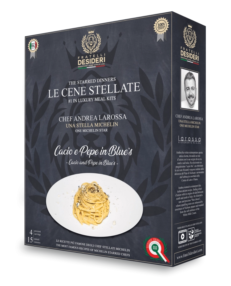 FRATELLI DESIDERI CENA STELLATA - CACIO E PEPE IN BLUES - CHEF ANDREA LAROSSA - Fratelli Desideri