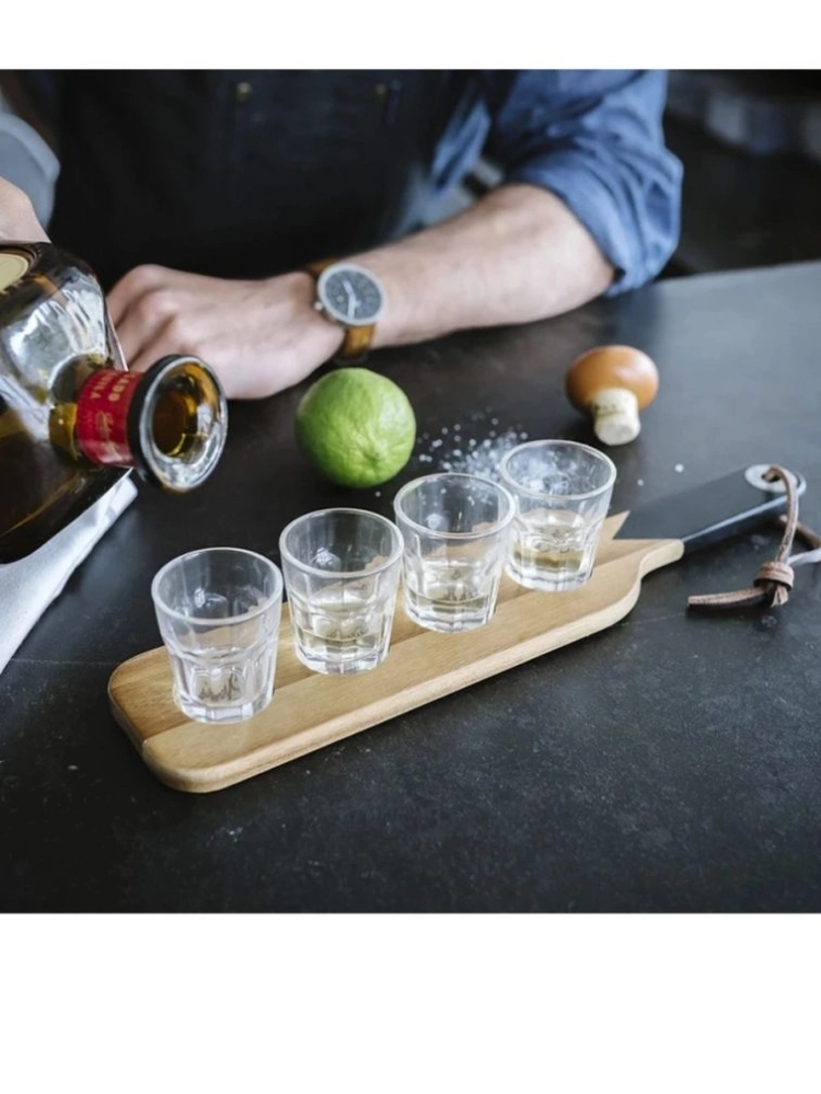 GENTLEMENS HARDWARE SERVING PADDLE & SHOT GLASSES - Gentlemens Hardware