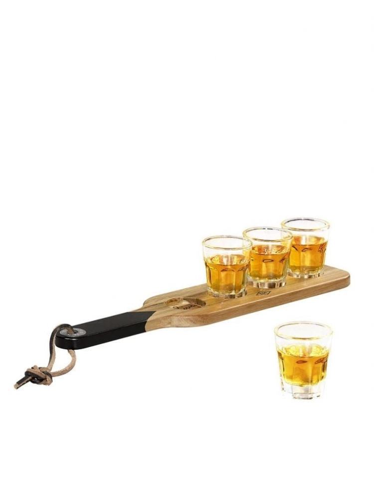 GENTLEMENS HARDWARE SERVING PADDLE & SHOT GLASSES - Gentlemens Hardware