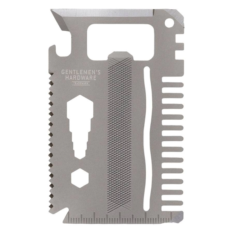 GENTLEMENS HARDWARE CREDIT CARD TOOL, TITANIUM - Gentlemens Hardware