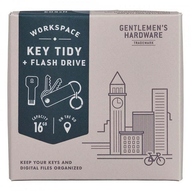 GENTLEMENS HARDWARE KEY TIDY WITH USB FLASH DRIVE, 16 GB - Gentlemens Hardware
