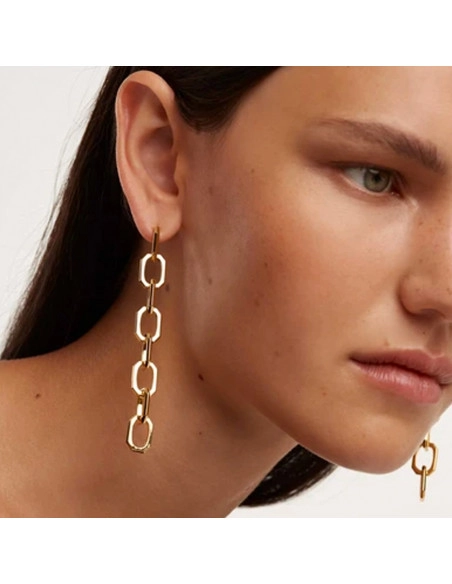 PDPAOLA ORECCHINI ENDLESS SIGNATURE CHAIN