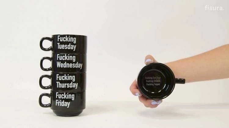 FISURA Tazze Fucking Week (Set di 5)