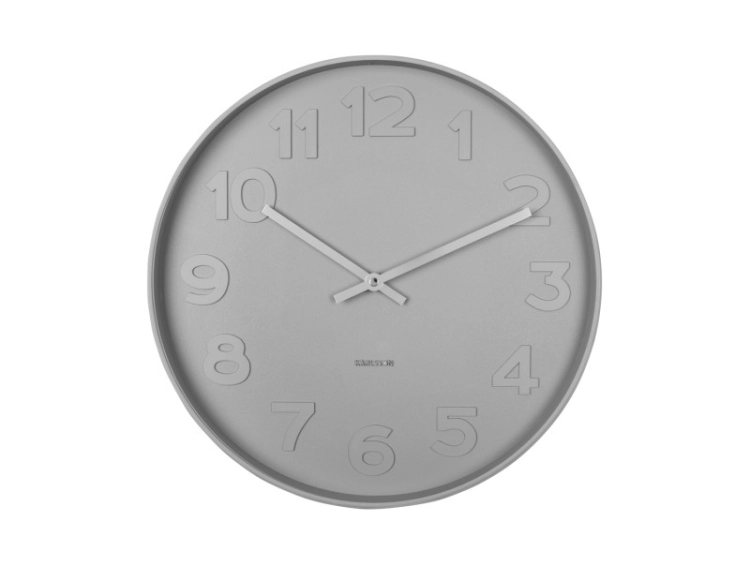 KARLSSON Wall Clock Mr. Grey - Karlsson