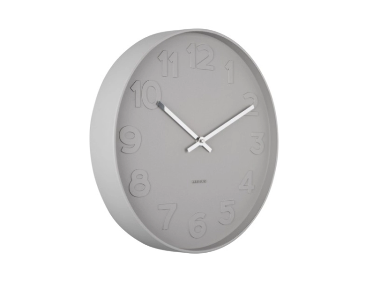 KARLSSON Wall Clock Mr. Grey - Karlsson